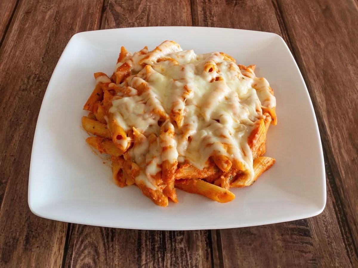 Baked Ziti with mozzarella