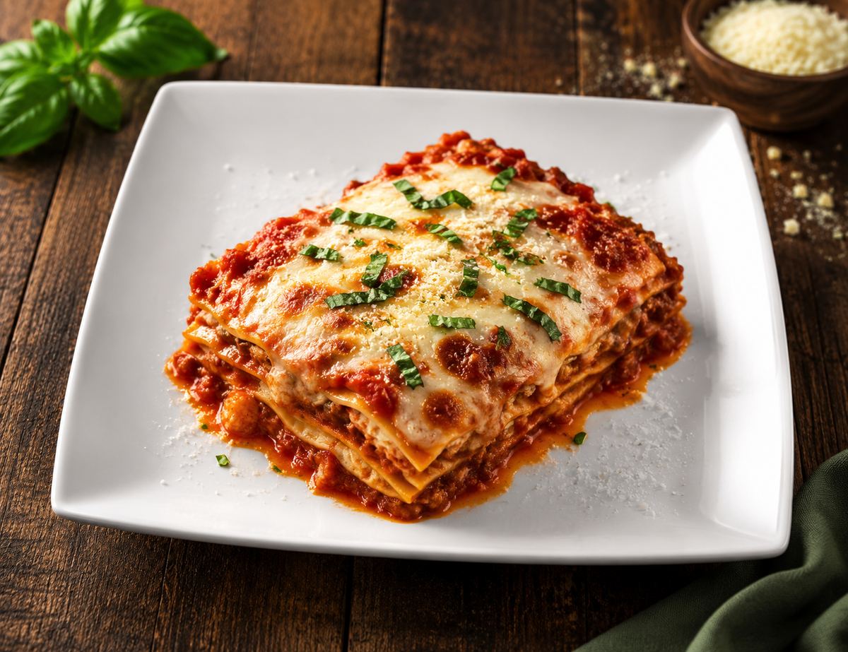 Homemade lasagna