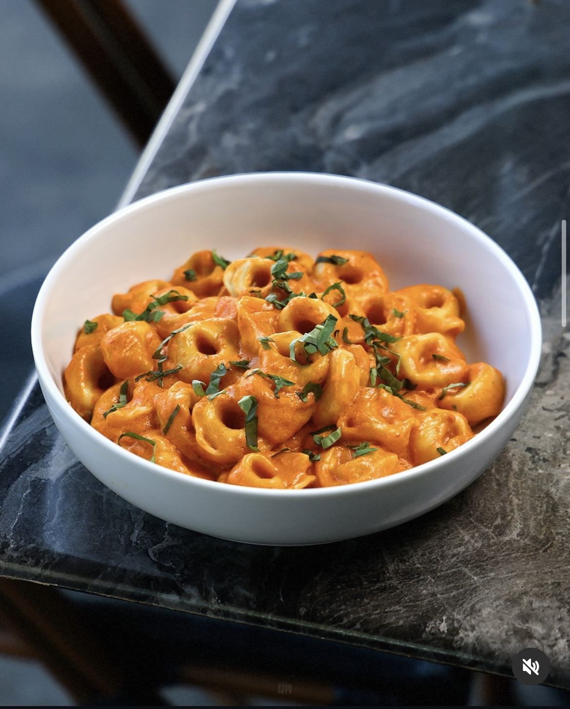 Pronto Tortellini in a creamy pink sauce